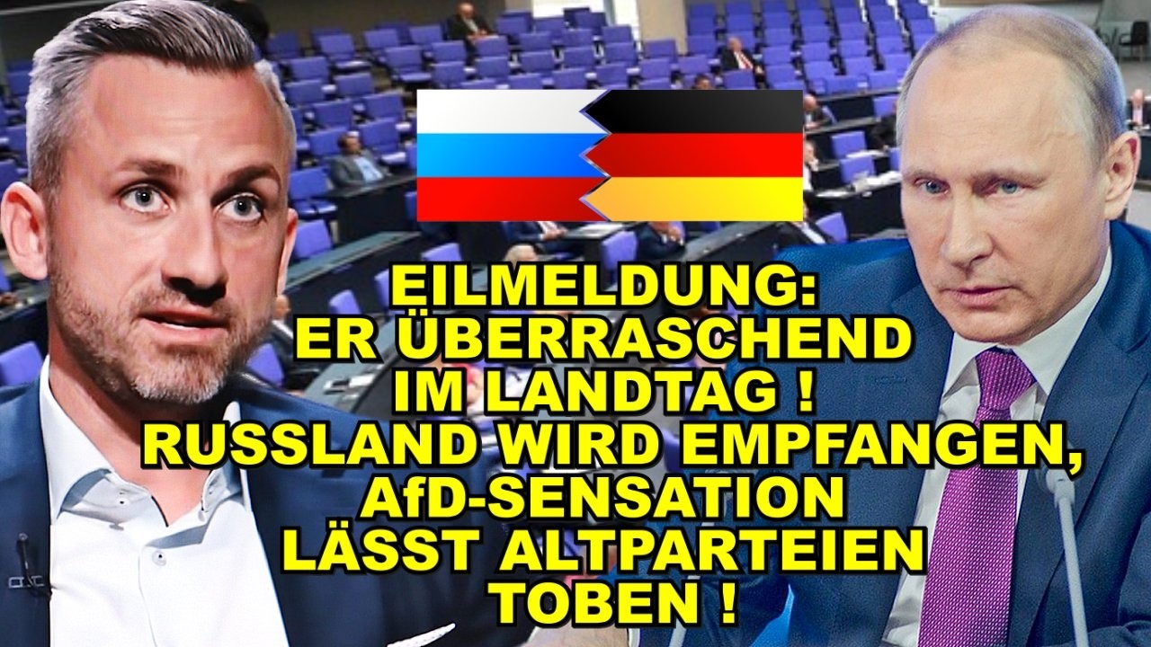 EIL: AfD-SENSATION EBEN, ER im Landtag!