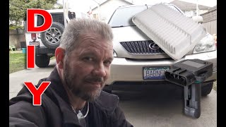 DIY Lexus RX 330 air filter and MAF sensor