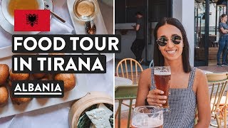 ALBANIA 🇦🇱Food & First Impressions | Tirana Food Tour & Travel Vlog