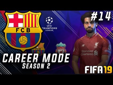 FIFA 19 Barcelona Career Mode EP14 - Messi vs Salah!! Champions League Game vs Liverpool!!