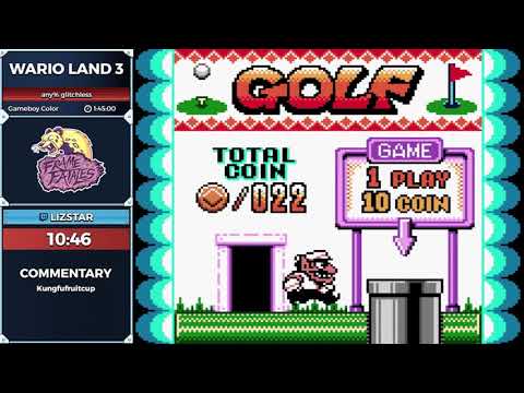 Wario Land 3 by lizstar in 1:39:10 - Frame Fatales May 2019