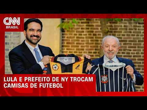 Lula entrega camisa do Corinthians a Zohran Mamdani, prefeito de Nova York | CNN 360°