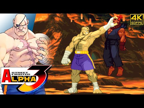 Street Fighter Alpha 3 - Sagat (Arcade / 1998) 4K 60FPS