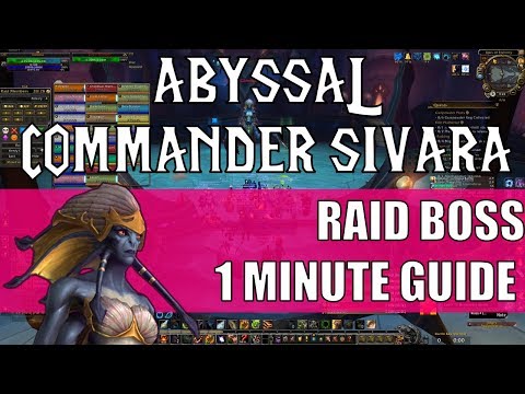 Abyssal Commander Sivara - Eternal Palace Raid Boss 1 Minute Guide