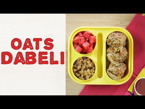 Oats Dabeli Recipe | How To Make Dabeli At Home | Fusion Recipe For School Tiffin Box