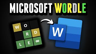 I Made WORDLE in MICROSOFT WORD | Devlog