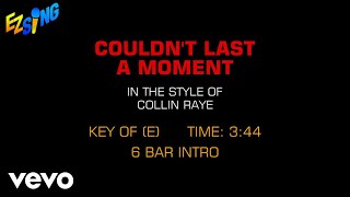Collin Raye - Couldn't Last A Moment (Karaoke EZ Sing)