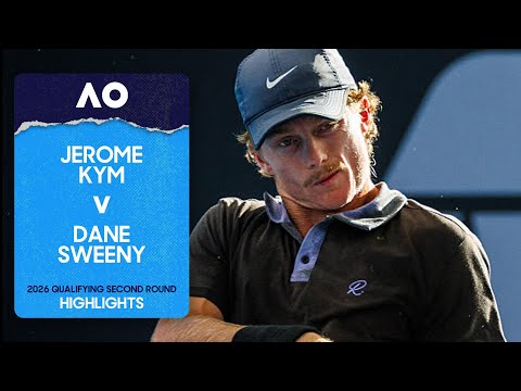 Jerome Kym v Dane Sweeny Highlights | Australian Open 2026 Qualifying Second Round