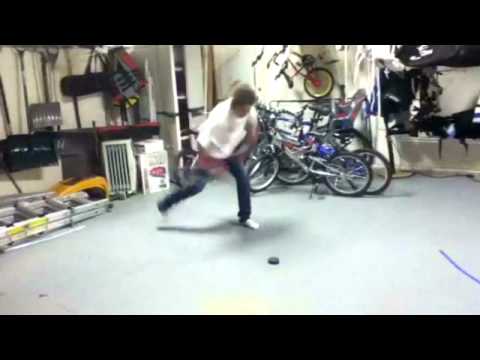 slow motion slap shot