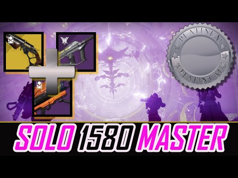 EASILY SOLO 1580 MASTER Nightfall (PLATINUM) - The GLASSWAY Solo 100K Pinnacle Reward: WARLOCK