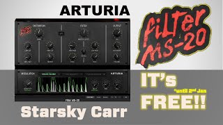 Video thumbnail for Arturia MS20 Filter... ITS FREE!! (well it was until Jan 2nd 2023) by Starsky Carr