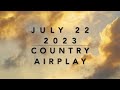 Billboard Top 60 Country Airplay July 22 2023