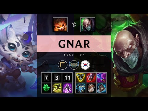 Gnar Top vs Singed - KR Challenger Patch 25.07