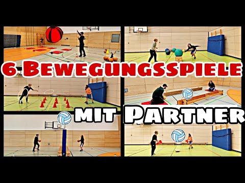 6 lustige Bewegungsspiele mit Partner - spannende Spiele für Kraft und Präzision