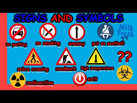 Most Common Signs and Symbols around us every Smart Kid and Parent must know | Signs Vocabulary