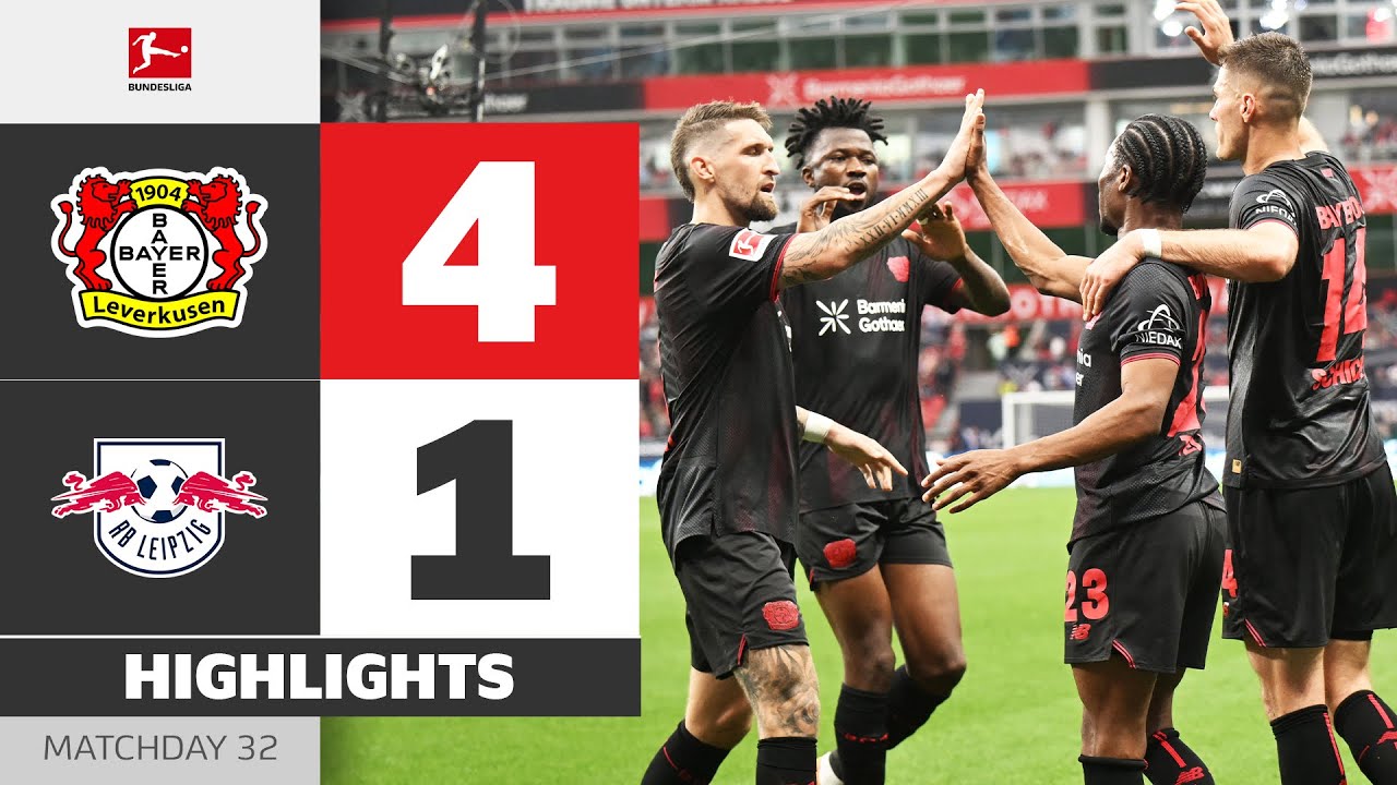 Hattrick! BAYER 04 LEVERKUSEN - RB LEIPZIG | Highlights | Matchday 32 – Bundesliga 2025/26