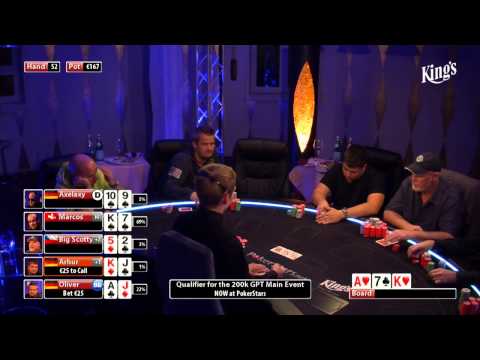 CASH KINGS E26 1/2 - DE - NLH 2/5 ante 5 - Live cash game poker show - Big Scotty