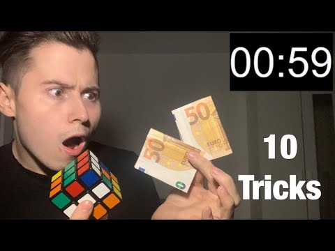 I'll show you 10 incredible magic tricks in just one minute 😳🎩