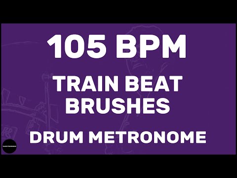 Train Beat Brushes | Drum Metronome Loop | 105 BPM