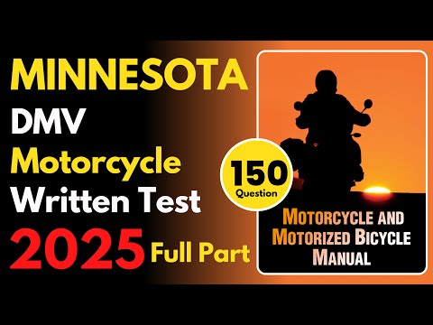 Minnesota Motorcycle Written Practice Test | Full Part | DMV Motorcycle Written Practice Test