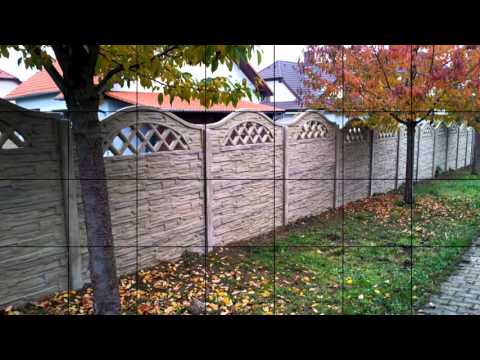 Ukázka realizací betonových plotů