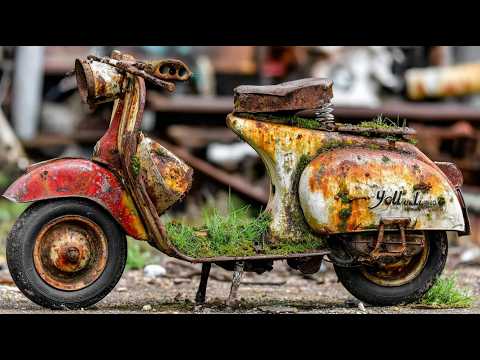 Full Restoration Lambretta Scooter 1952s | Restored Abandoned Lambretta Scooter