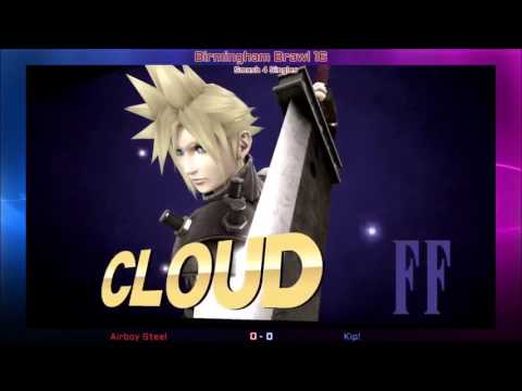Bham Brawl 16 - Smash 4 Singles - Airboysteel (Mario) vs FX | Kip! (Cloud)