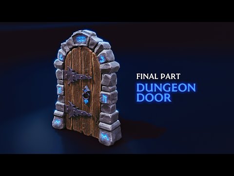 (Part 3) Dungeon DOOR | 3D Modeling, Sculpting, Retopo & Texturing  in Blender & Substance Painter