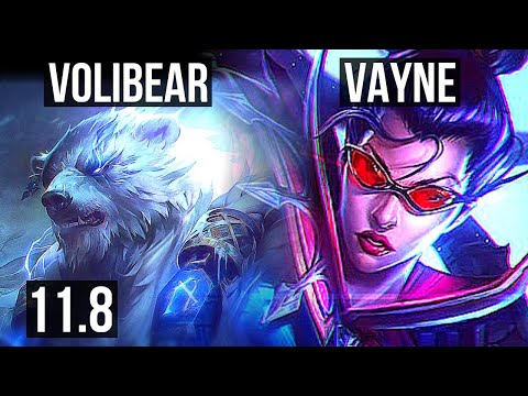 VOLIBEAR vs VAYNE (TOP) | 13/1/6, Legendary, 1.4M mastery | EUW Diamond | v11.8
