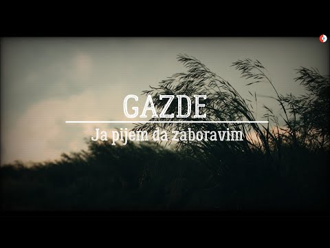 Gazde - Ja pijem da zaboravim (Official lyric video)