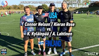 Roundnet World Championships 2026 - Pool Play Game 1 - USA - Nelson/Rose vs FIN - Kyläinpää/Lahtinen
