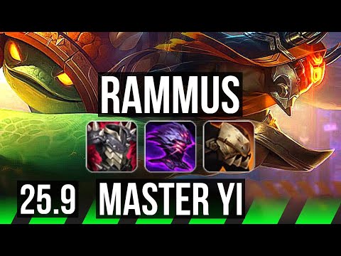 RAMMUS vs MASTER YI (JGL) | NA Master | 25.9