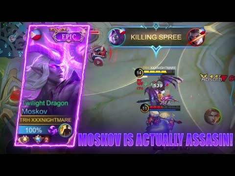 HOW TO PLAY MOSKOV AGGRESIVE GOLD LANER! ENEMY BEGGED FOR MERCY! - MLBB