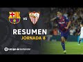 Highlights FC Barcelona vs Sevilla FC (4-0)