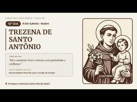 🔴 AO VIVO | Trezena de Santo Antônio – 12º Dia