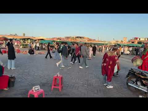 Scenes from Marrakech's Jemaa el-fnaa Square