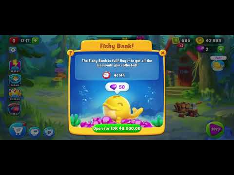 Fishdom Buy Fishy Banks, Get 50 Diamonds