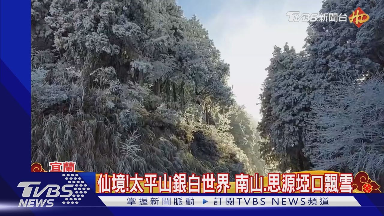 仙境!太平山銀白世界 南山、思源埡口飄雪