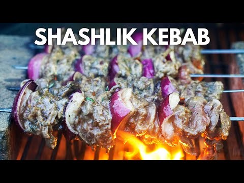 Shashlik Kebab, Melt in the Mouth Beef and Onion Shish Kebabs