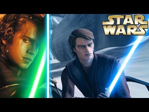 Why didn't Anakin use a green lightsaber - Star Wars Explained