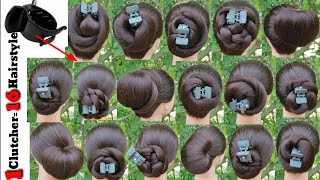 16 Very Easy Hairstyle With Only 1 Clutcher  Every