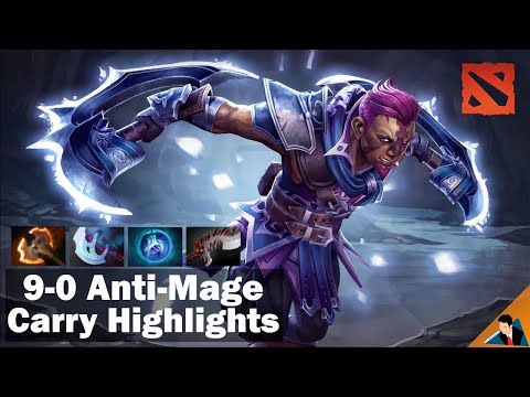 9 Kills, 0 Death Carry Anti-Mage Highlights Dota2