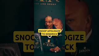 &quot;It was the edibles&quot; Snoop apologized to Kendrick Lamar on podcast #snoopdogg #kendricklamar #rap