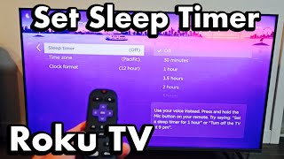 Roku TV:  How to set Sleep Timer (Auto-Off)