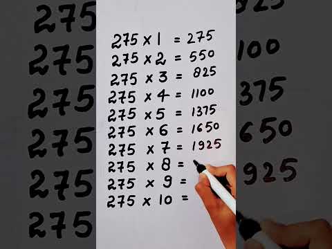 write the Table of 275 in 21 second only..#maths #mathshack #mathstricks ‎@study_care0 