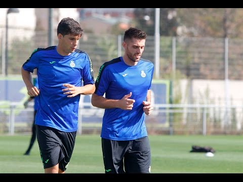 Primer entrenament de David López