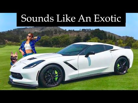 C7 Corvette Stingray with Corsa Exhaust Sounds Insanely Good! Corsa Extreme Muffler and X-Pipe