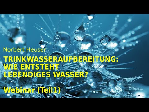Trinkwasseraufbereitung: Wie entsteht lebendiges Wasser? ( Webinar  Teil 1)