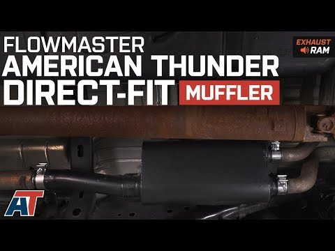 2009-2018 Ram 1500 Flowmaster American Thunder Direct-Fit Muffler 5.7L Exhaust Sound Clip & Install