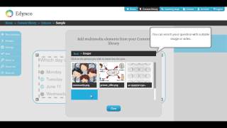 How can you create a quiz in Edynco?